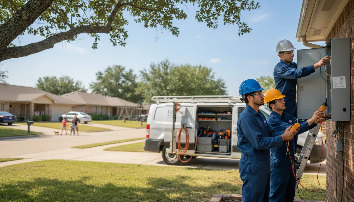 Certified electrician providing emergency electrical services in New Glarus, WI